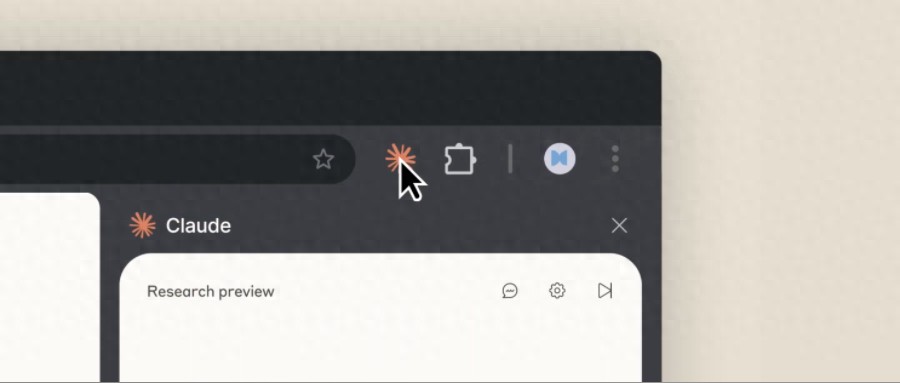Claude强势入驻谷歌浏览器，智能Agent助你轻松点击、填写与跳转，让网页活起来！