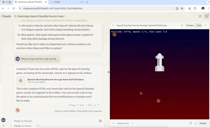 Claude编程一键共享功能上线，网友作品抢先曝光！