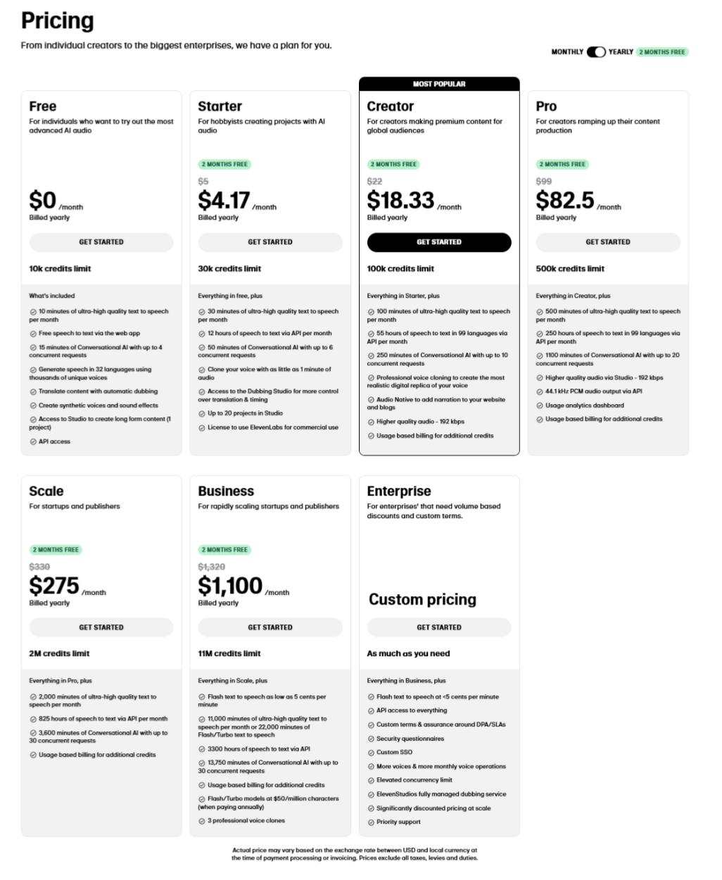 深入分析20款顶尖AI产品，揭示其定价策略的神秘面纱！