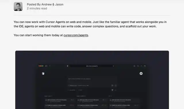 Cursor 网页版上线，让你拉屎也能轻松工作！