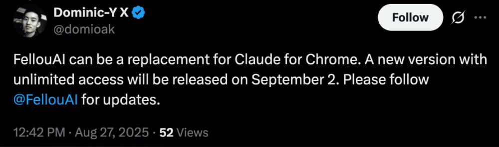 Claude强势入驻谷歌浏览器，智能Agent助你轻松点击、填写与跳转，让网页活起来！