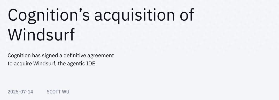 29岁华人金牌选手收购Windsurf团队，OpenAI 30亿梦想破灭！