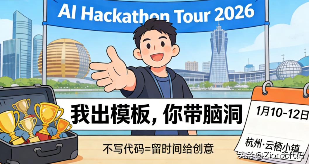 零代码轻松夺得黑客松大奖，Zion与Cursor助我惊艳评委！