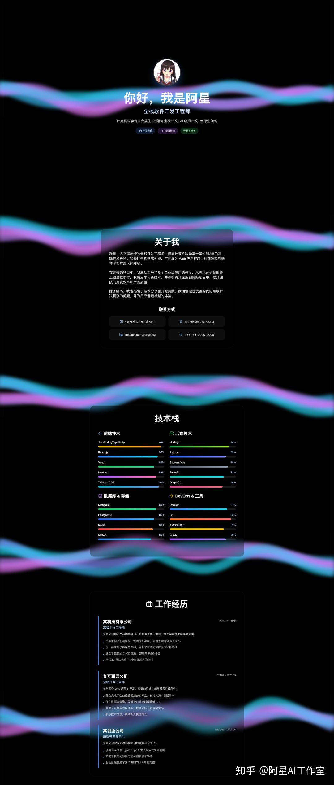 用阿里云和Qoder，一键打造个人主页，让你的面试率翻倍，坐等丰厚的offer吧！