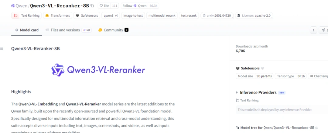探秘Qwen3-VL-Reranker：阿里通义的跨模态重排序模型竟然如此强大！