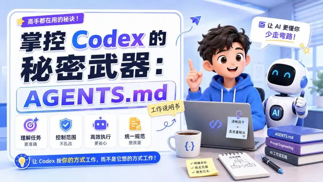 让我们看看这 4 条 AGENTS.md 准则，如何让 Codex 成为你办公的最佳小帮手！