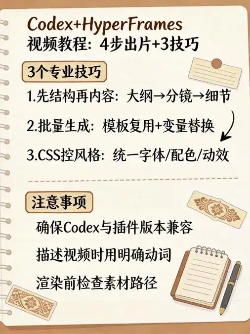 用Codex轻松搞定视频制作，剪辑小白也能快速出片！