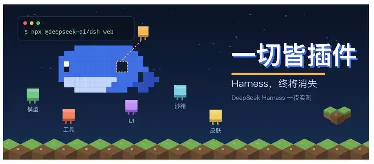 竟然用《我的世界》玩法逆袭Claude Code，玩了一夜DeepSeek Harness的我心情超复杂！