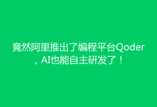 竟然阿里推出了编程平台Qoder，AI也能自主研发了！