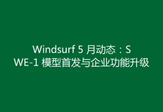 Windsurf 5 月动态：SWE-1 模型首发与企业功能升级